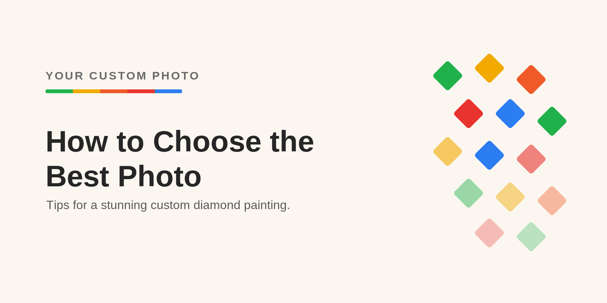 How to choose the best photo for a custom diamond painting - Your Custom Photo