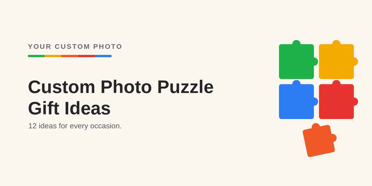 Custom photo puzzle gift ideas - Your Custom Photo