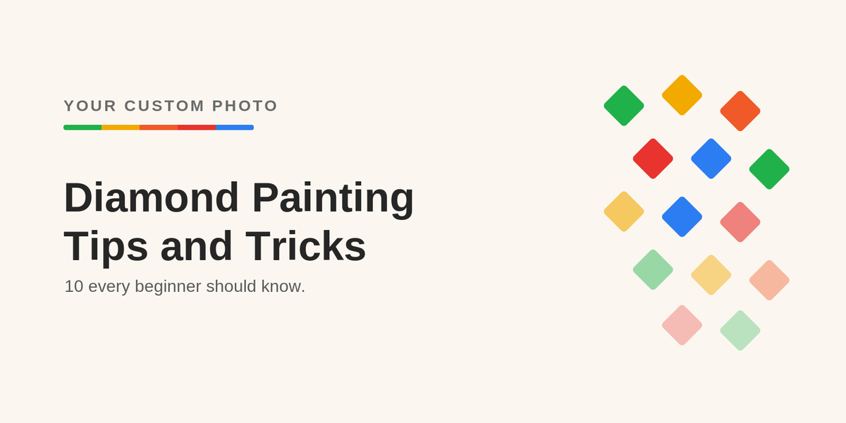 Diamond painting tips and tricks - Your Custom Photo