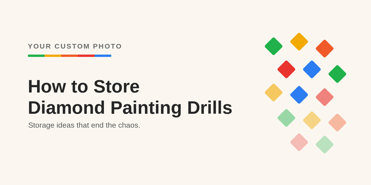 How to store diamond painting drills - Your Custom Photo