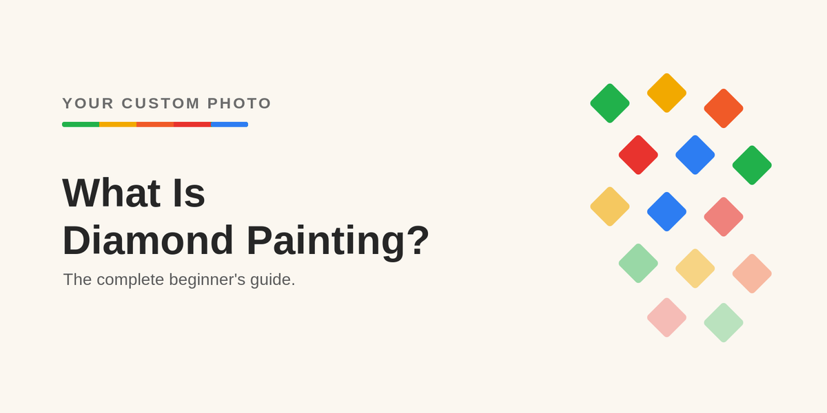 What is diamond painting, a beginner guide - Your Custom Photo