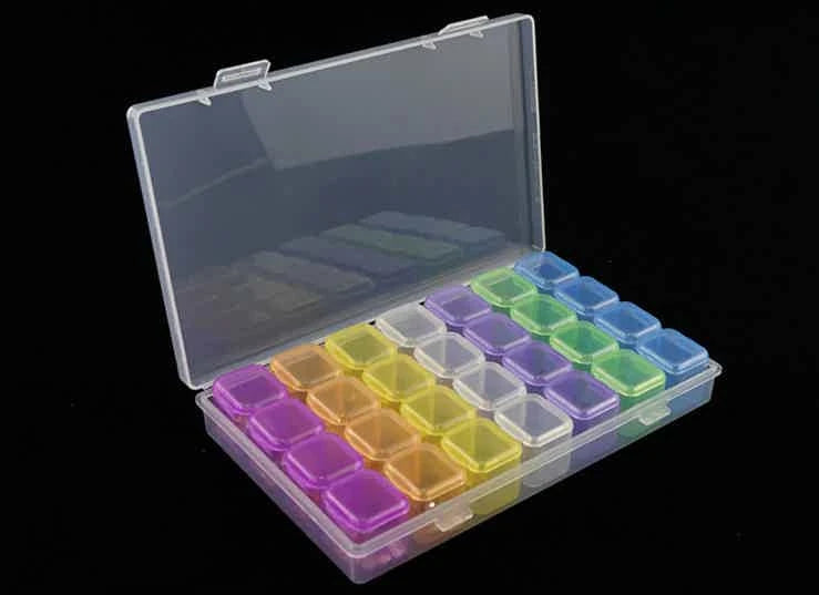 28 Compartment Storage Box – Various Colors