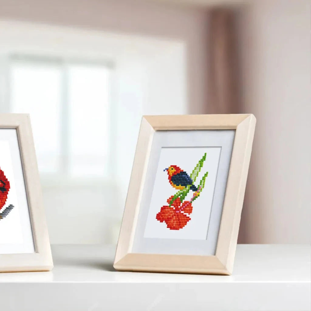 Birds Mini Diamond Painting Set (12 pieces)