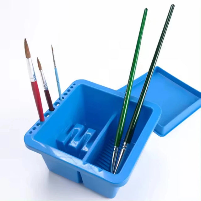 Brush Cleaner with Holder