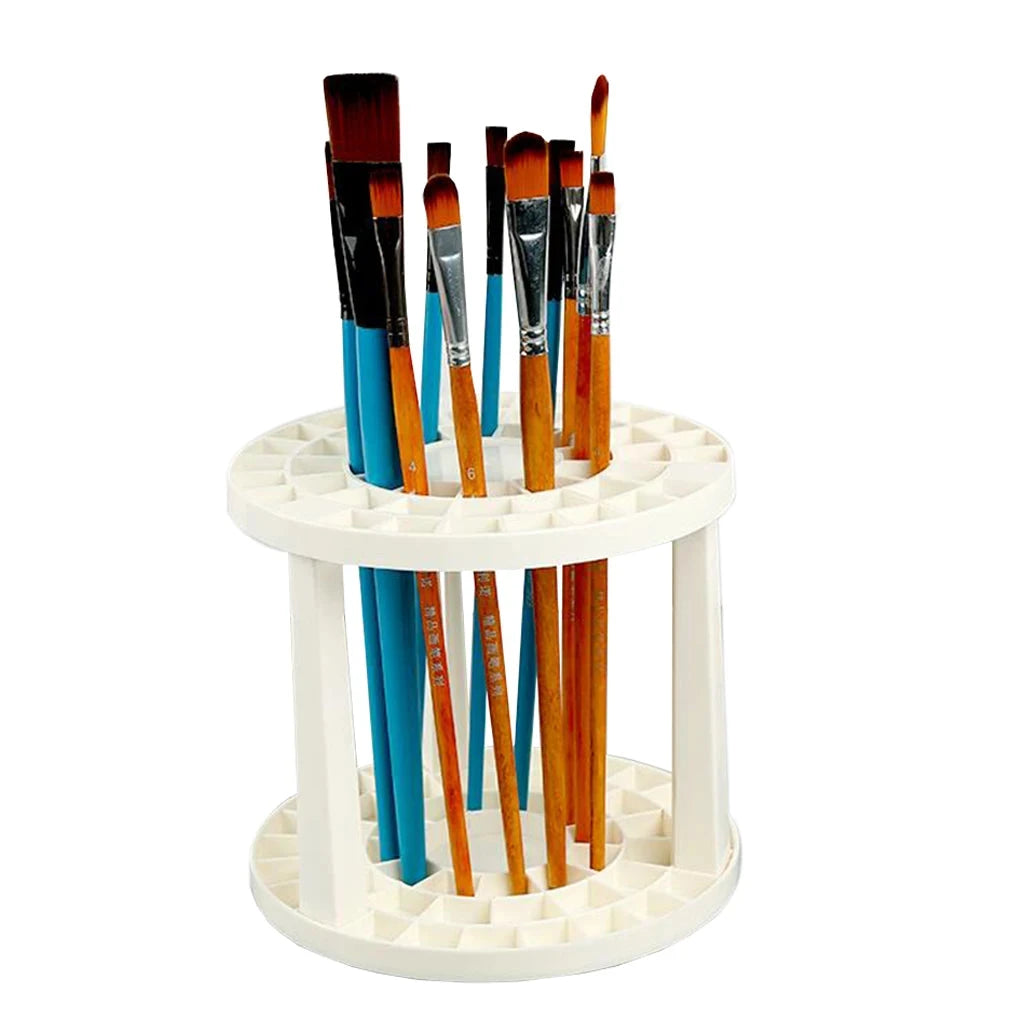 Brush Holder with 49 Compartments