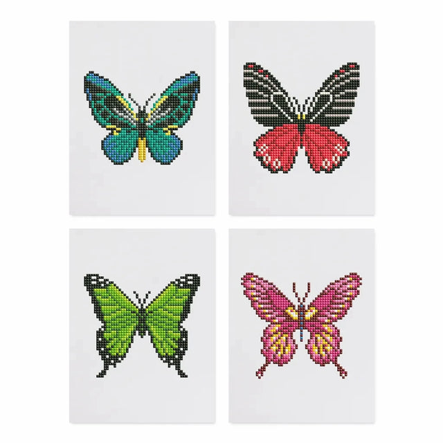 Butterflies Mini Diamond Painting Set (4 pieces)