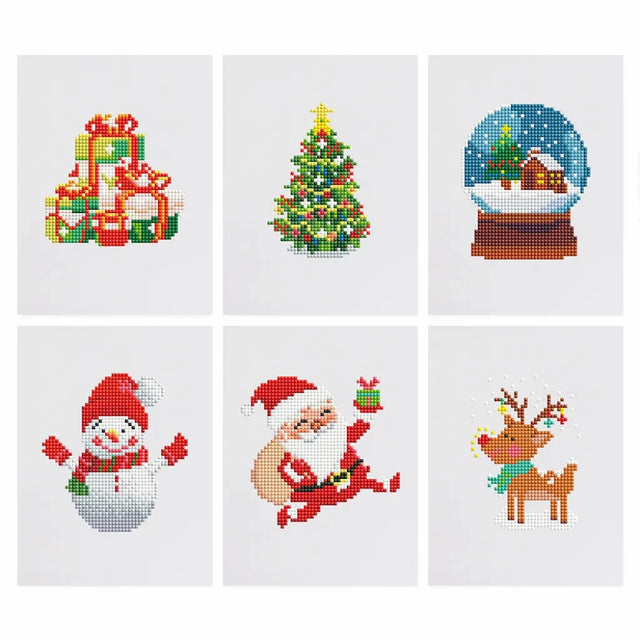 Christmas Mini Diamond Painting Set (6 pieces)