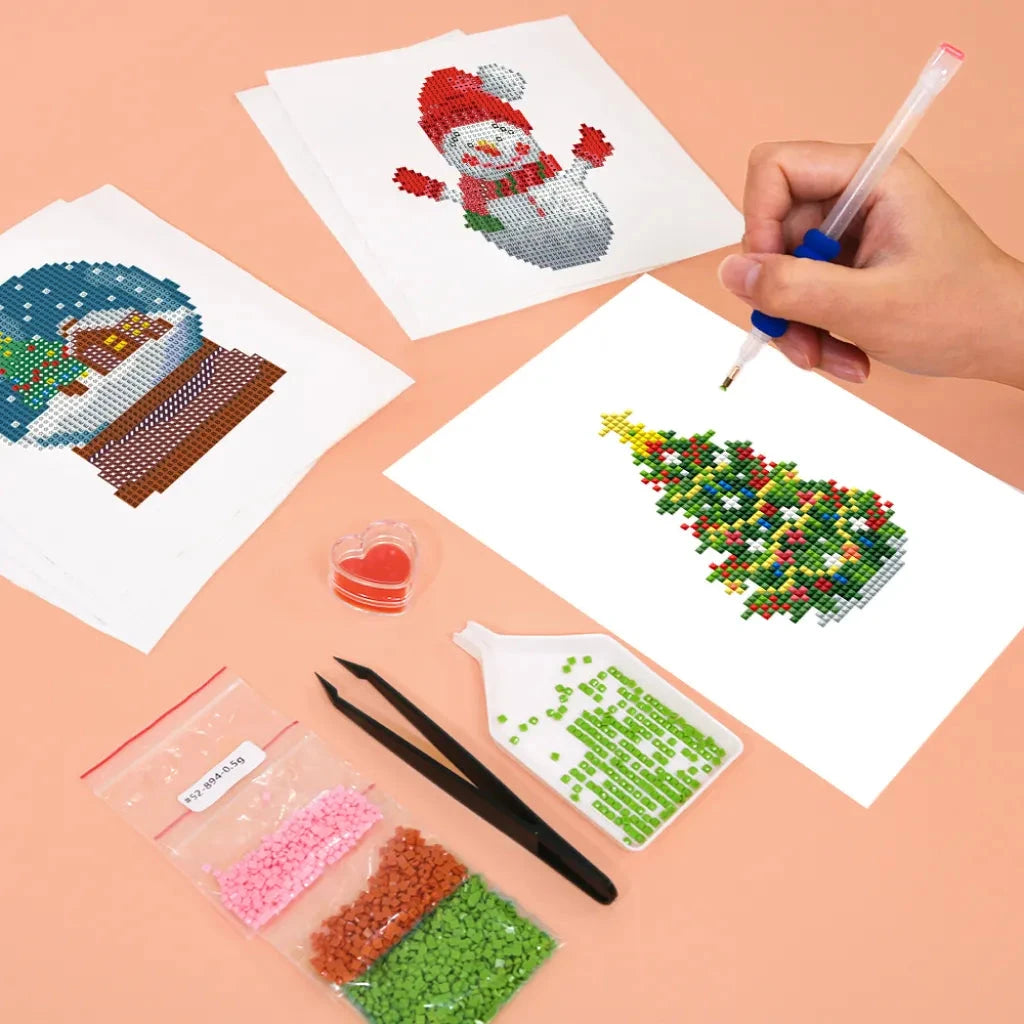 Christmas Mini Diamond Painting Set (6 pieces)