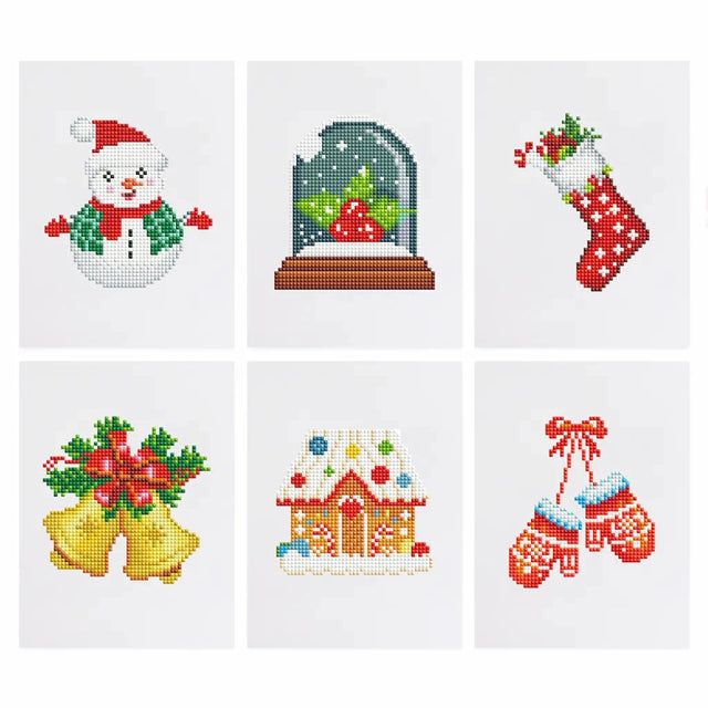 Christmas Decorations Mini Diamond Painting Set (6 pieces)