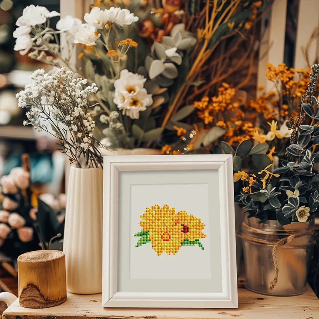 Flowers Mini Diamond Painting - Colorful Vibes Set (12 Pieces)