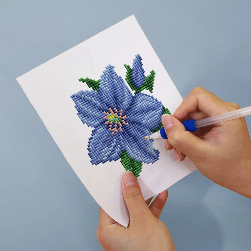 Flowers Mini Diamond Painting - Colorful Vibes Set (12 Pieces)