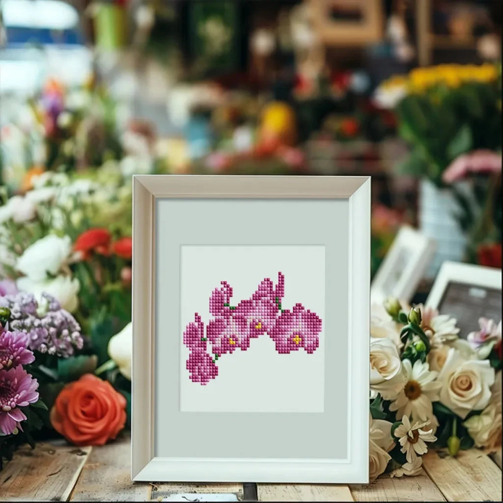 Flowers Mini Diamond Painting - Colorful Vibes Set (12 Pieces)