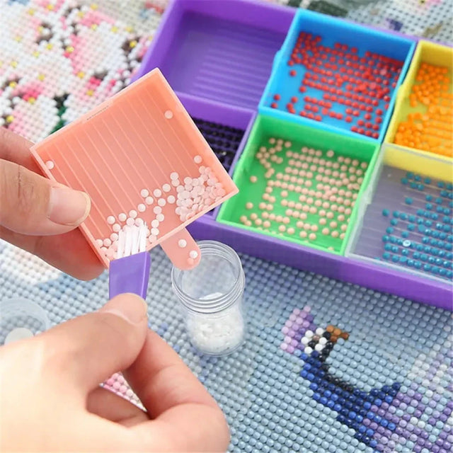 Diamond Painting Drill Tray with 6 Compartments