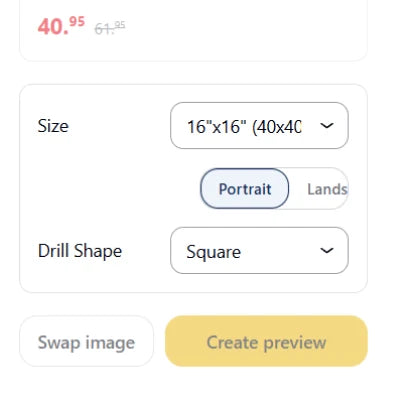 Choosing canvas size and square or round drills