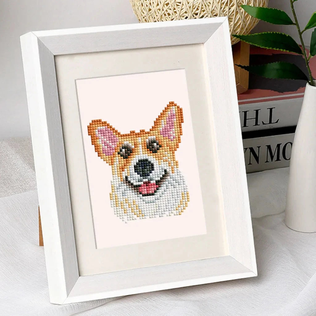 Dogs Mini Diamond Painting set (12 pieces)