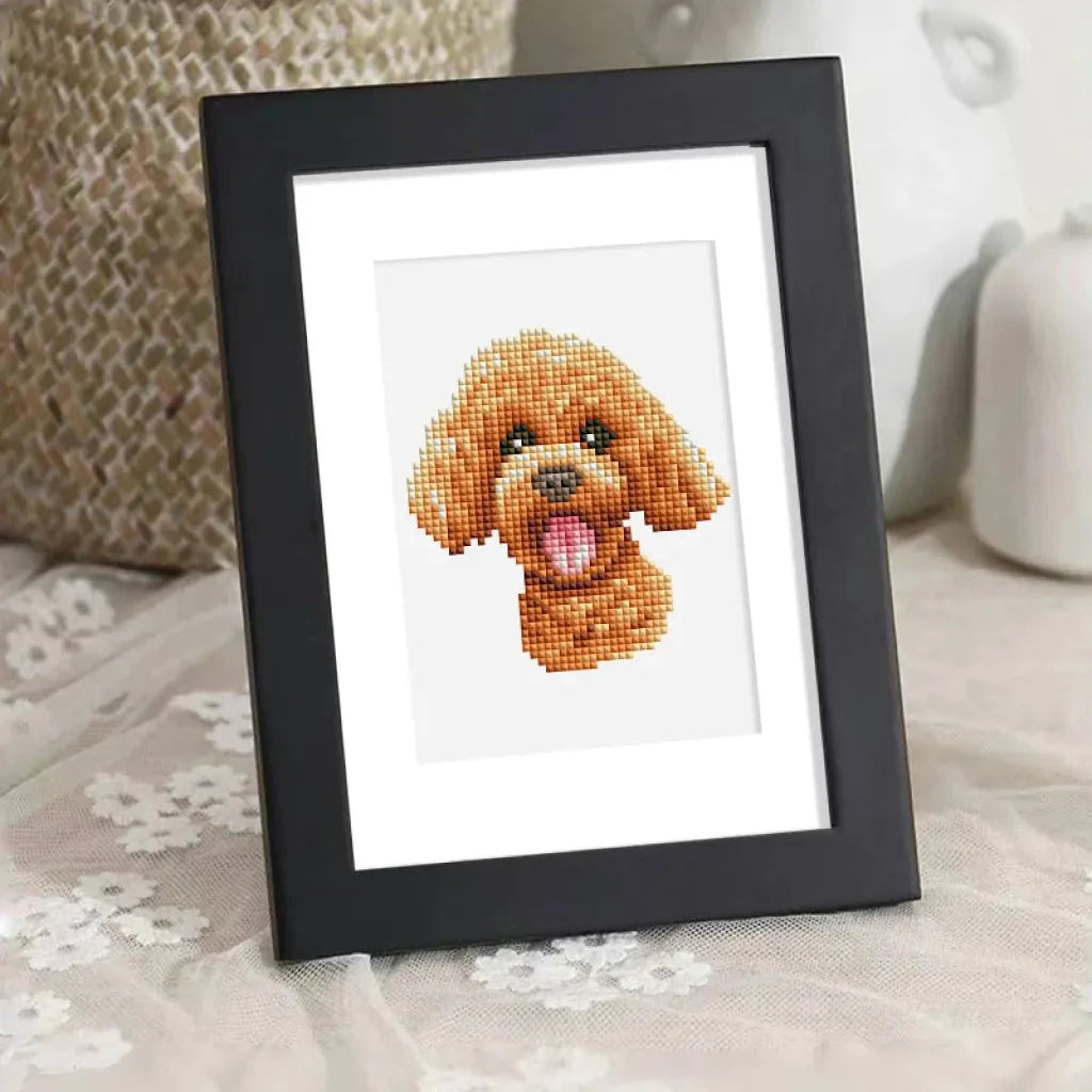 Dogs Mini Diamond Painting set (12 pieces)