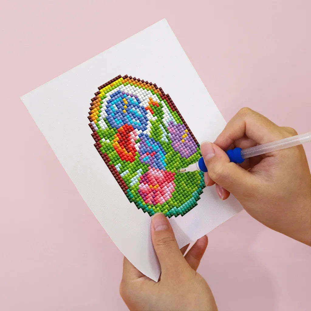 Flower Window Mini Diamond Painting set (12 pieces)