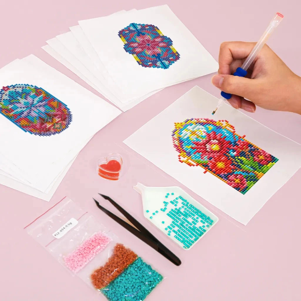 Flower Window Mini Diamond Painting set (12 pieces)