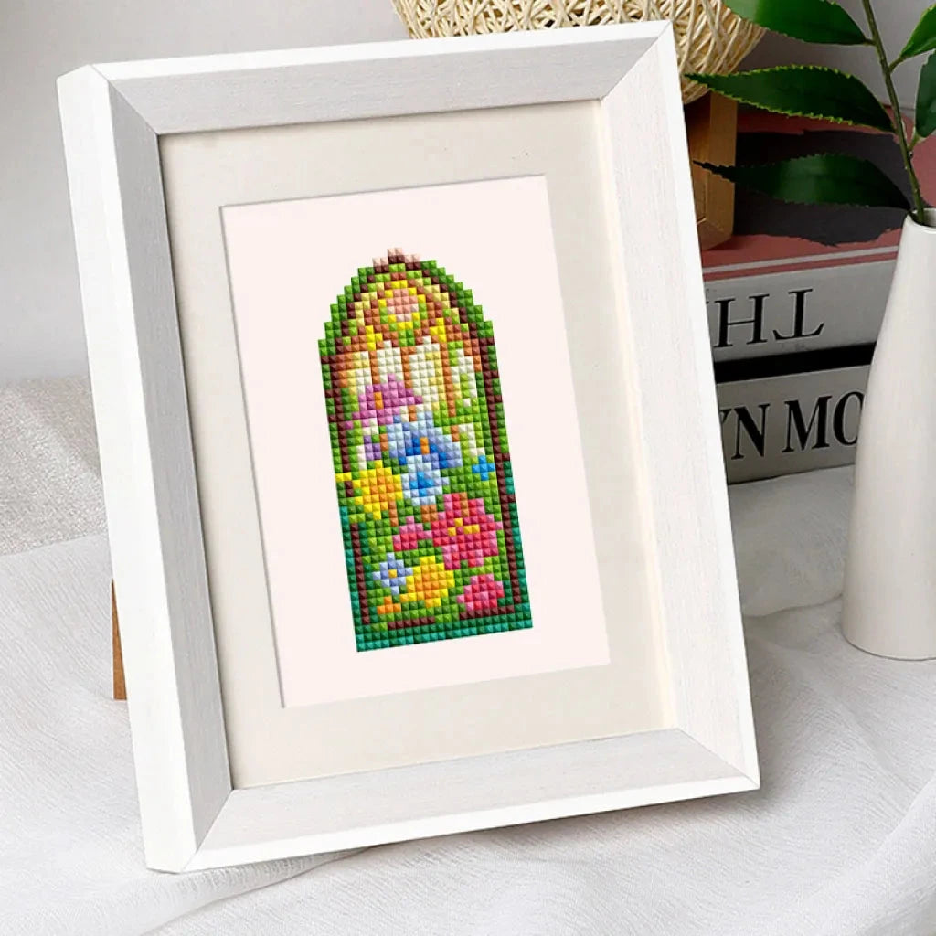 Flower Window Mini Diamond Painting set (12 pieces)