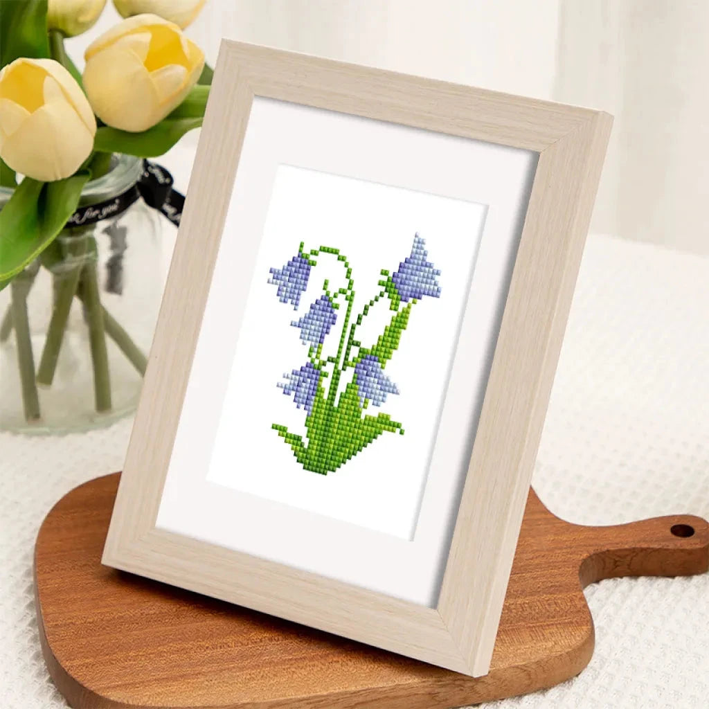 Flowers Mini Diamond Painting set (4 pieces)