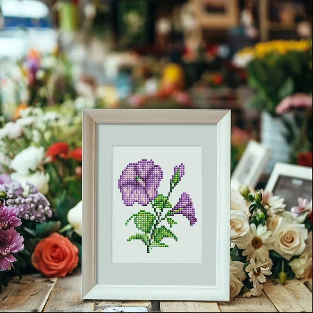Flowers Mini Diamond Painting set (4 pieces)