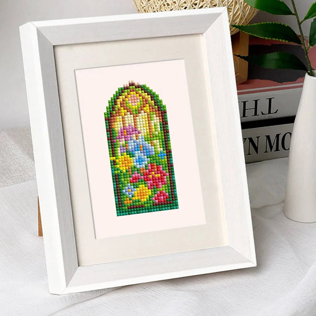 Mixed Flowers and Plants Mini Diamond Painting Set (6 pieces)