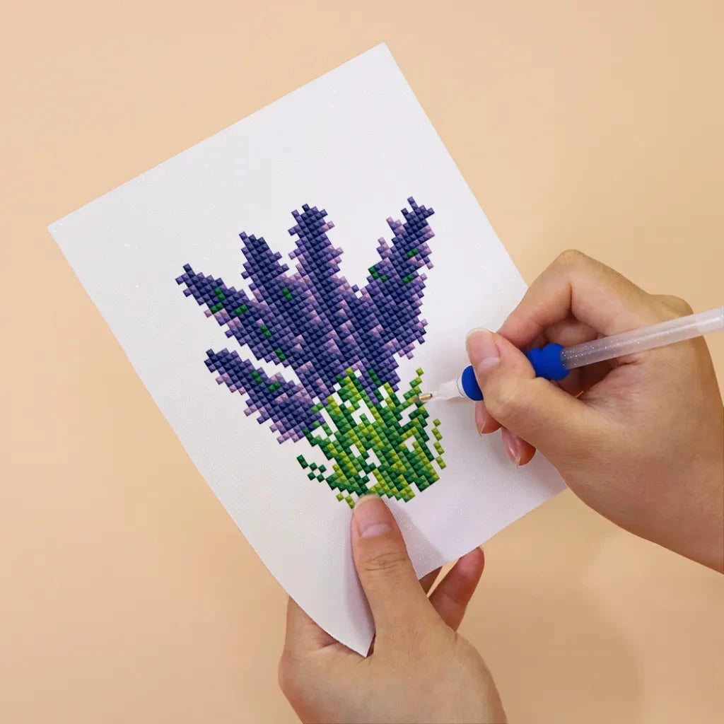 Mixed Flowers and Plants Mini Diamond Painting Set (6 pieces)