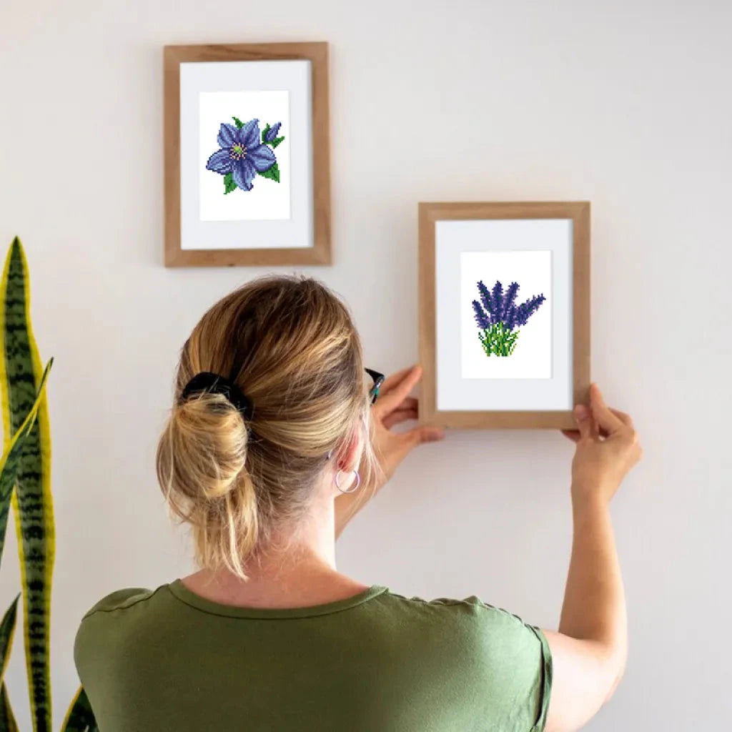 Mixed Flowers and Plants Mini Diamond Painting Set (6 pieces)