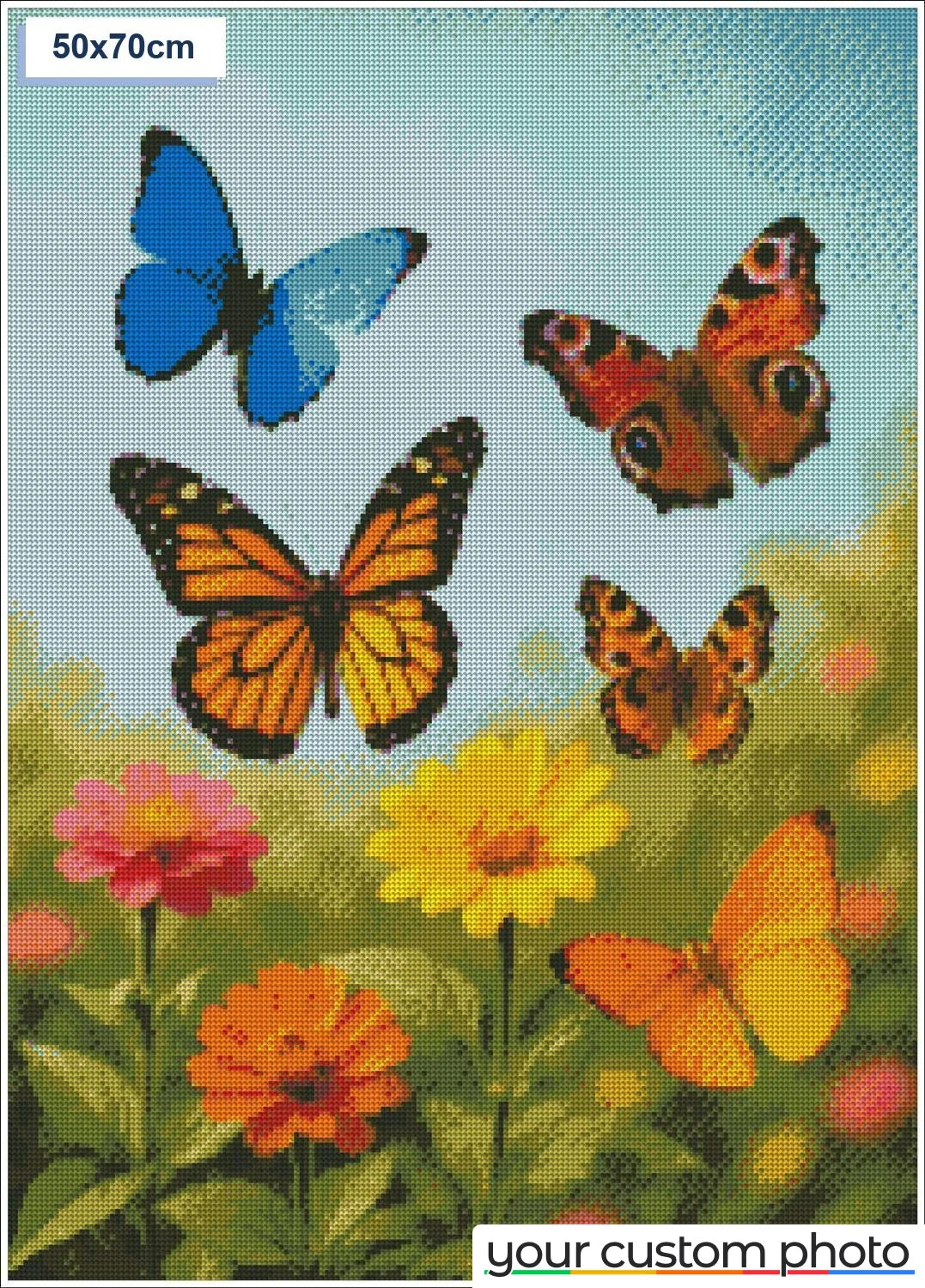 Butterflies in garden