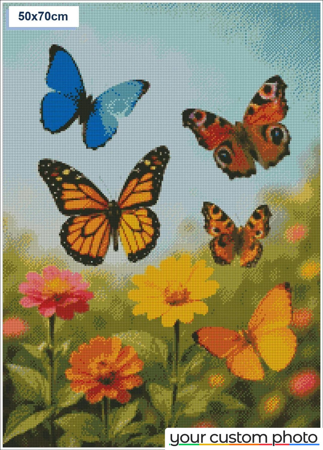 Butterflies in garden