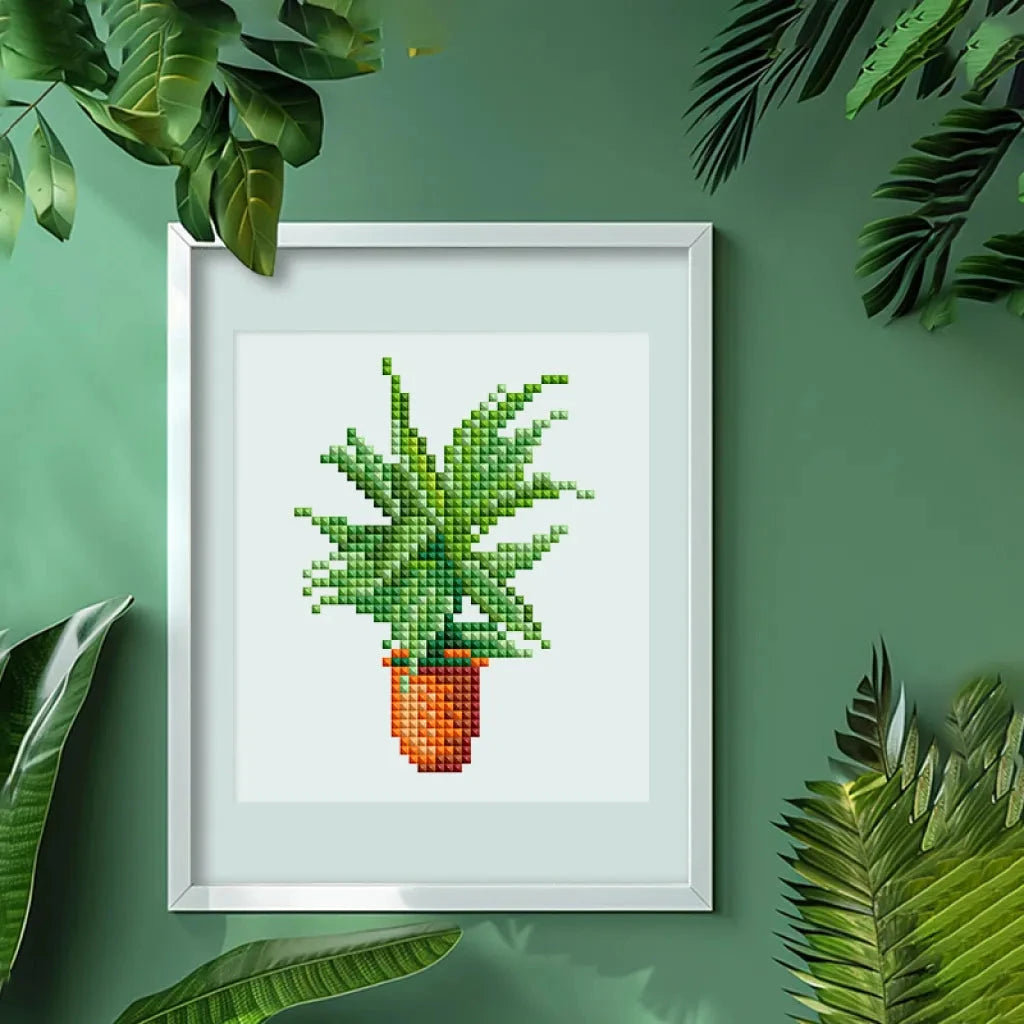 Houseplants Mini Diamond Painting Set (12 pieces)