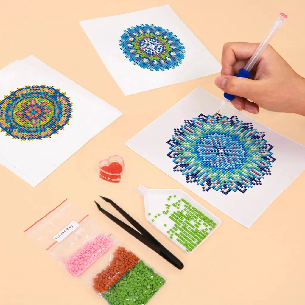 Mandala Mini Diamond Painting Set (4 pieces)
