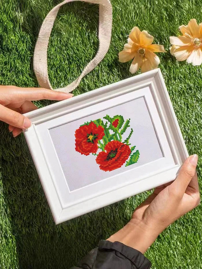 Flowers Mini Diamond Painting - Naturally Beautiful (12 Pieces)