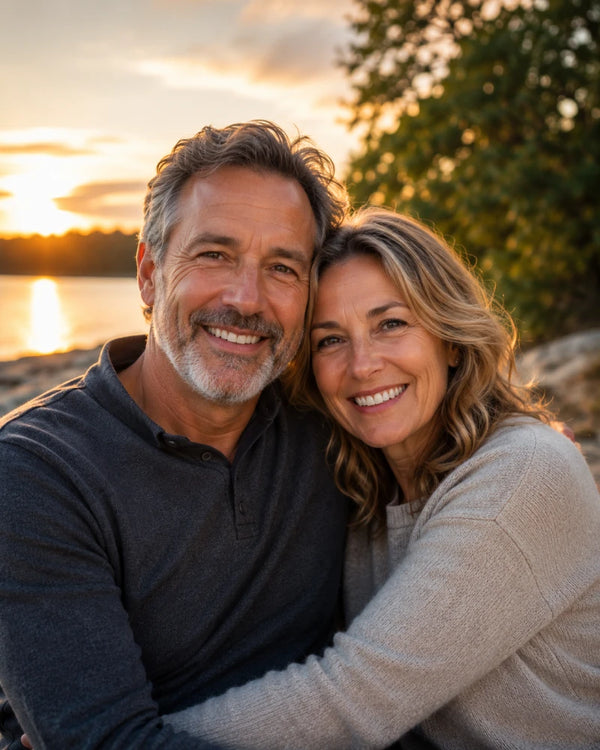 Original couple photo used for a custom paint by numbers