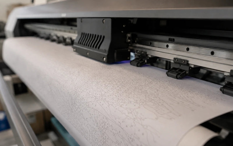 Personalized paint by number kit being prepared for delivery