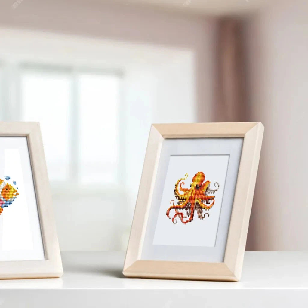 Sea Animals Mini Diamond Painting Set (12 pieces)